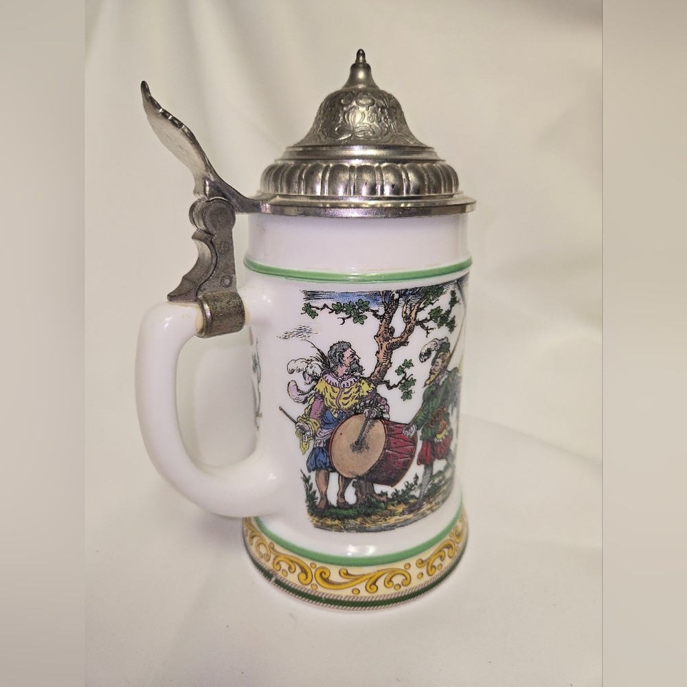 BMF German Beer Stein Pewter Lid West Germany